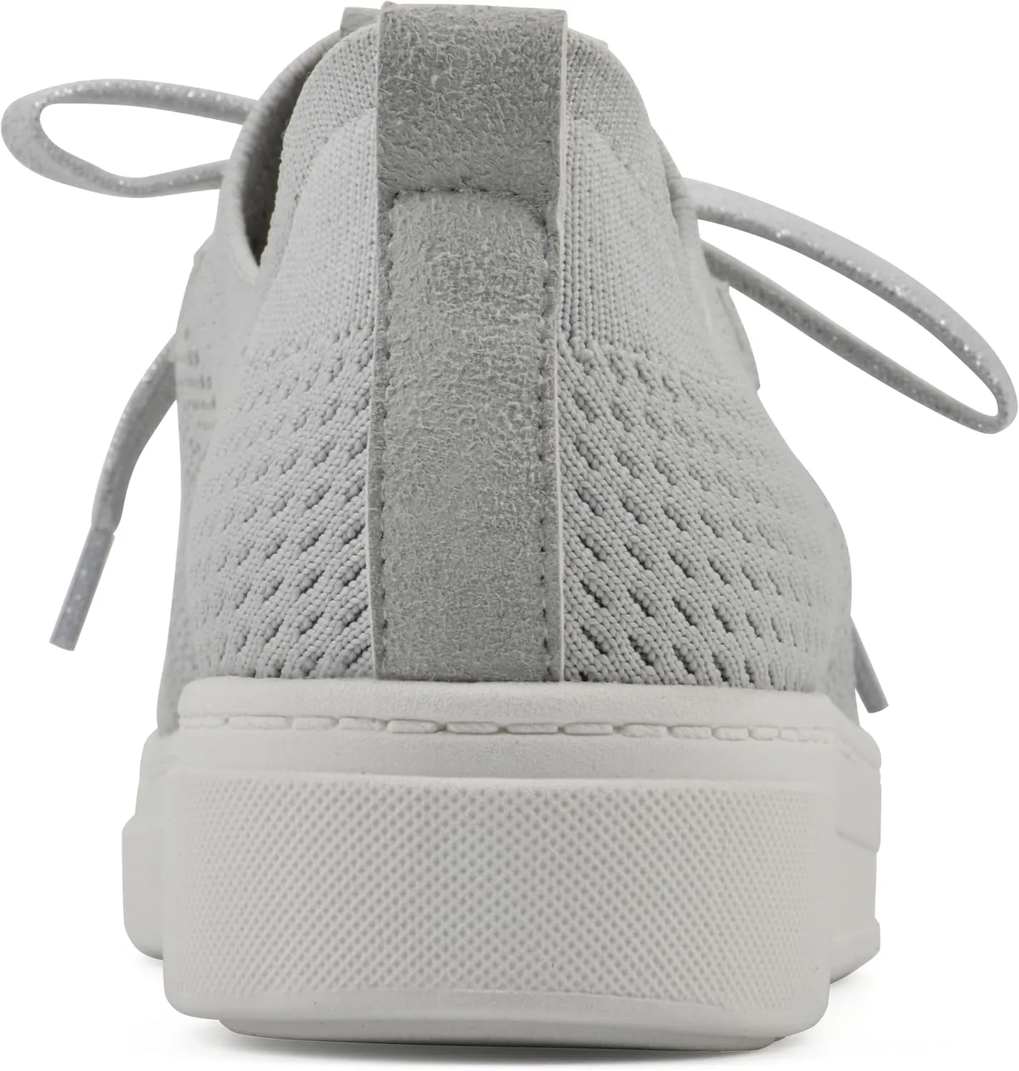 WHITE MOUNTAIN Women's Uncut Knit Lace-Up Sneaker