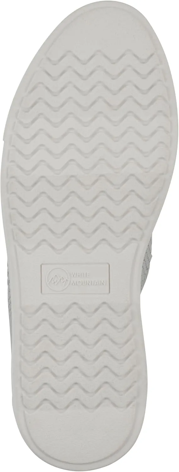 WHITE MOUNTAIN Women's Uncut Knit Lace-Up Sneaker