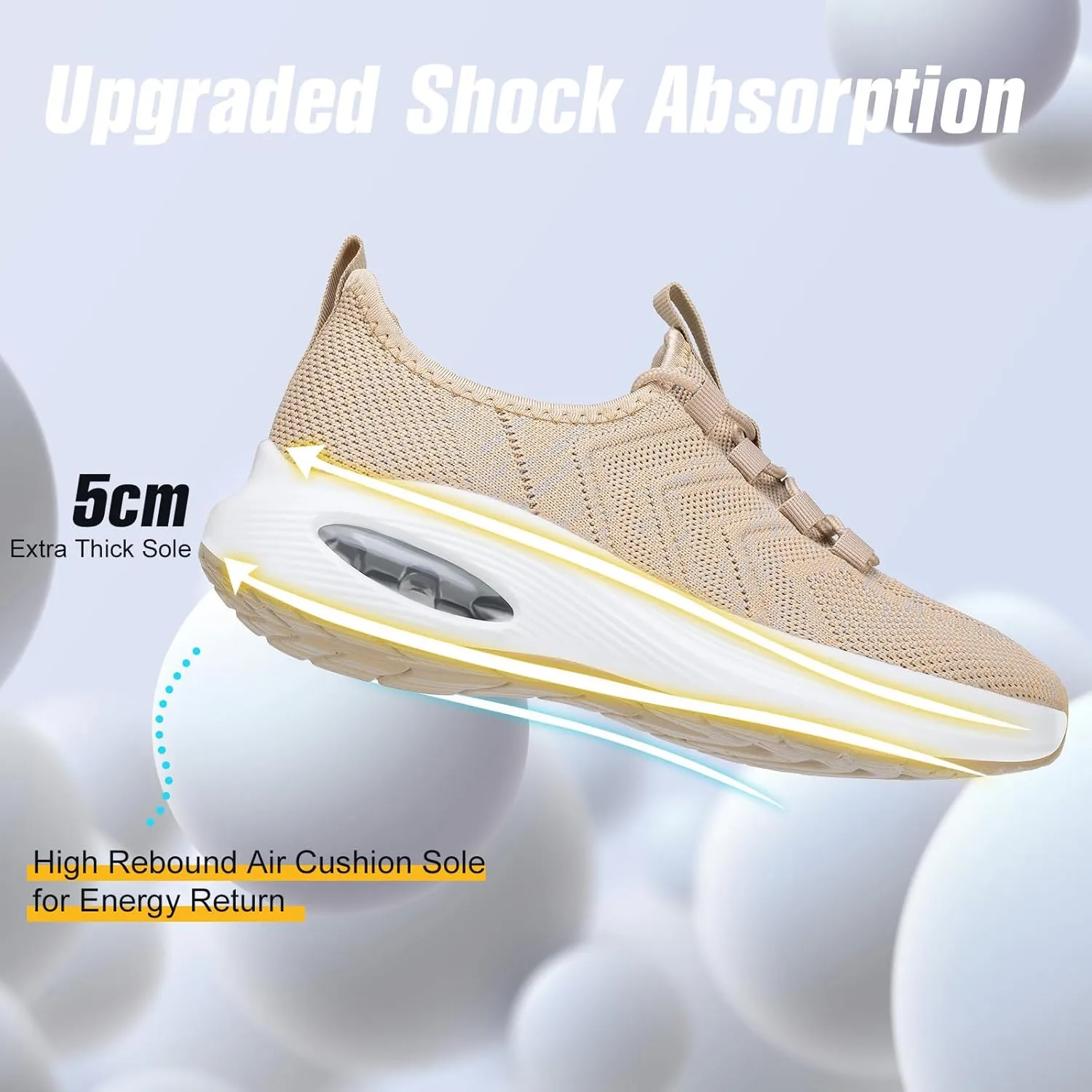 Wide Toe Box Shoes Women Extra Wide Width Sneakers Air Cushion Road Running Shoes Ultra Light Tennis Gym Workout Training Shoes Breathable Walking Shoes with Arch Support