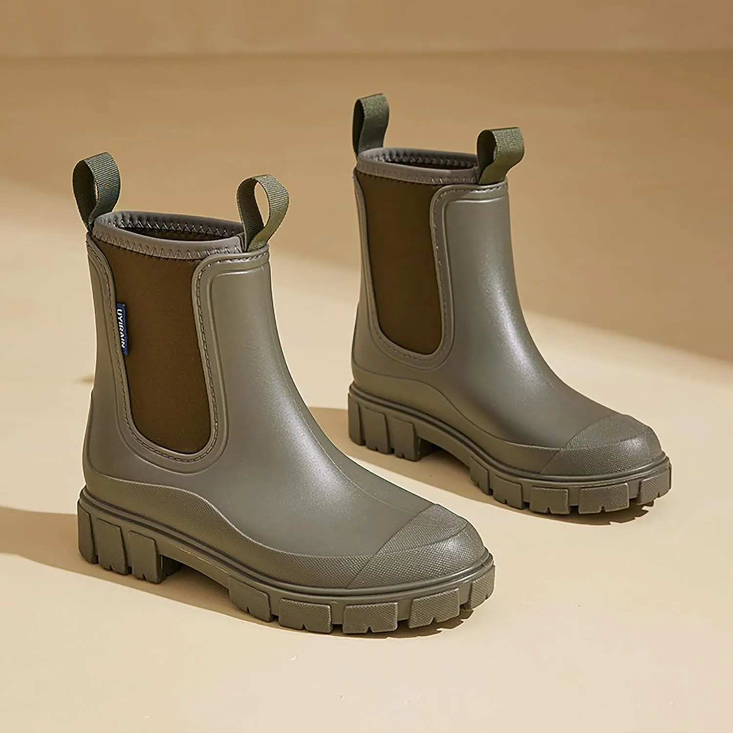 Women’s Ankle Rain Boots Waterproof Lightweight Slip Resistant Fashion Garden Booties