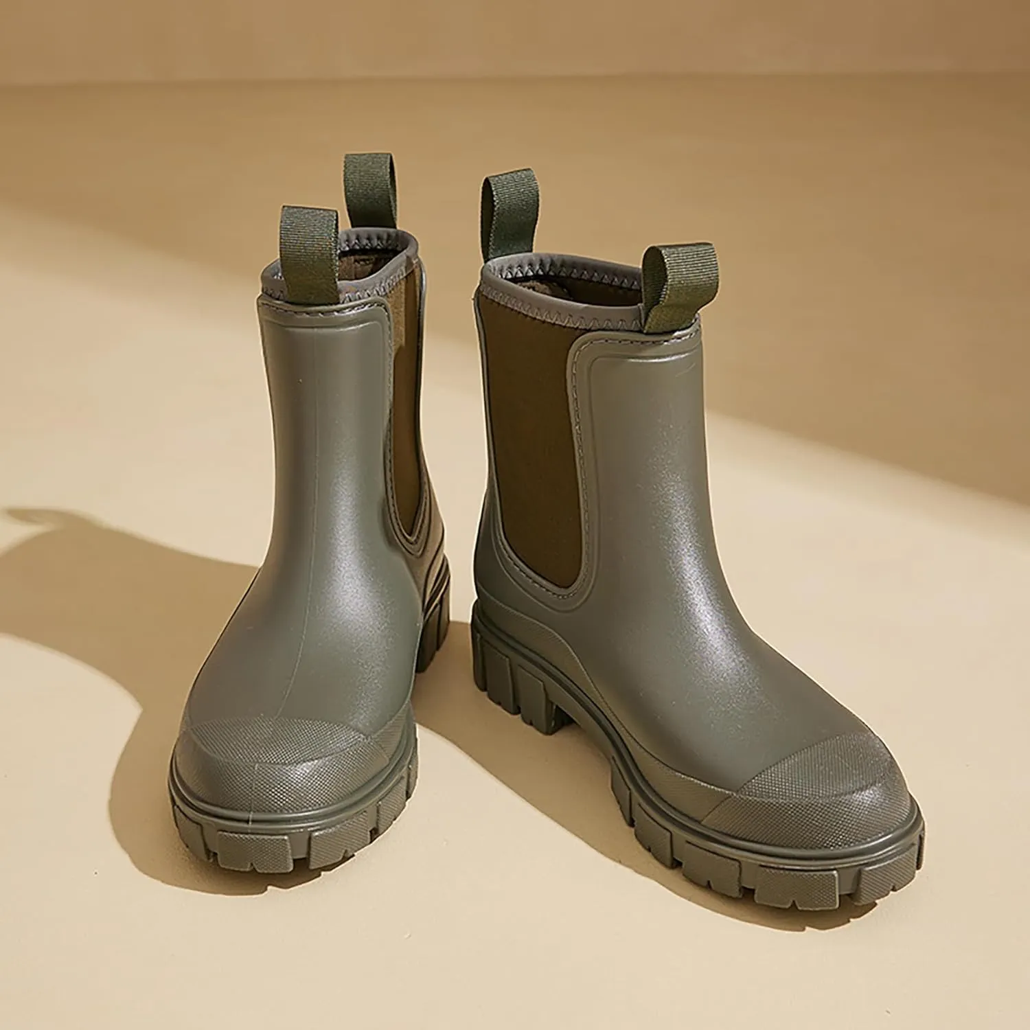 Women’s Ankle Rain Boots Waterproof Lightweight Slip Resistant Fashion Garden Booties