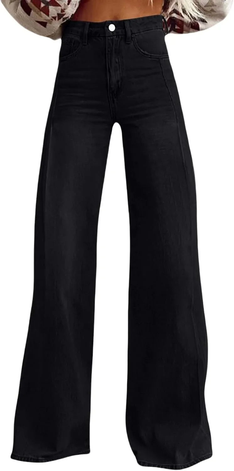 Womens Baggy Pant 2025 Summer Fashion Wide Leg Sweatpant Jeans Denim Vintage Pant 90s Y2K Streetwear Trouser