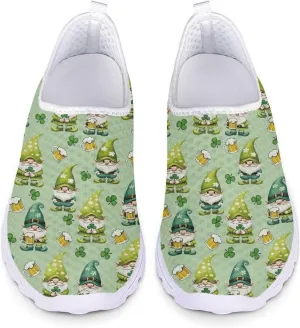 Womens Slip On Sneakers Patricks Day Shoes Athletic Tennis Shoe US 5.5-11.5