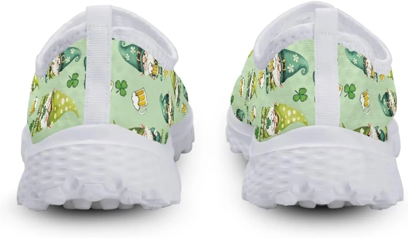Womens Slip On Sneakers Patricks Day Shoes Athletic Tennis Shoe US 5.5-11.5