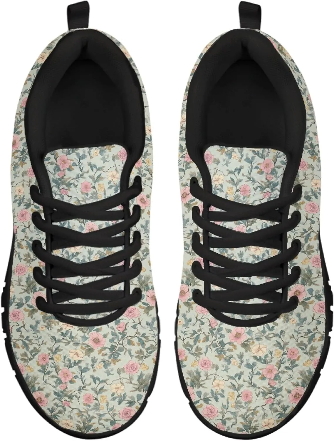Womens Sports Trainer Running Shoes for Teens Causal Travel Sneaker Outdoor Walking Low Heel Lace up Breathable Flexible