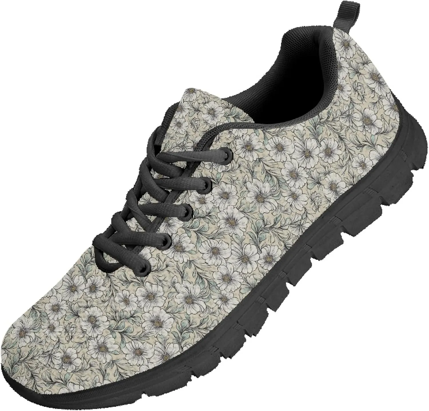 Womens Sports Trainer Running Shoes for Teens Causal Travel Sneaker Outdoor Walking Low Heel Lace up Breathable Flexible