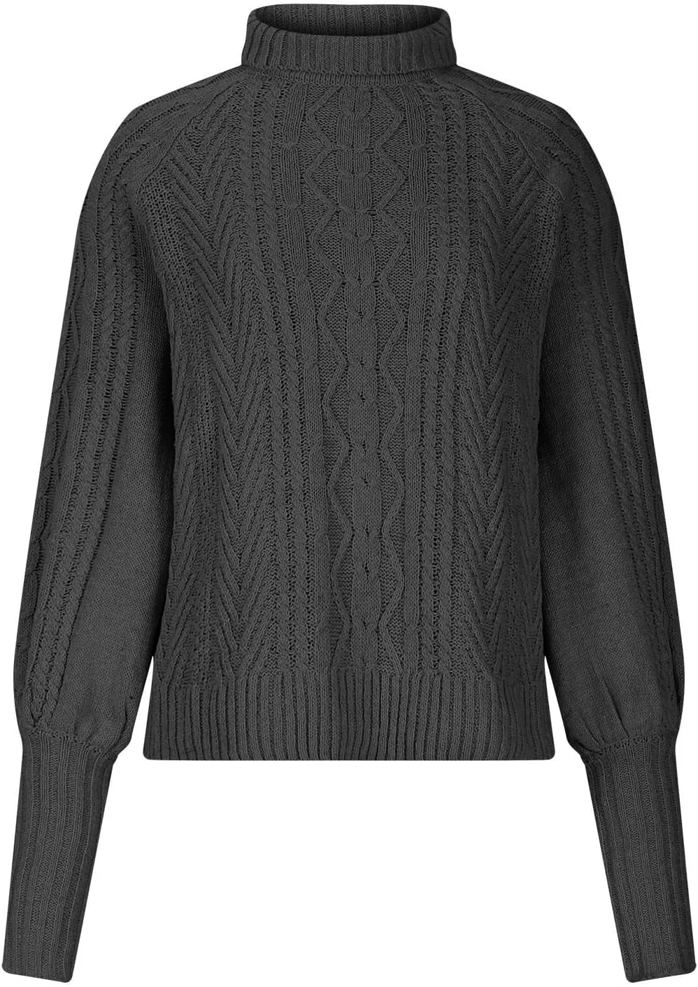 Womens Sweaters Casual Solid Long Sleeve Thick Knit Striped Pullover Crewneck Wide Hem Fitting Cozy Tops Outwear