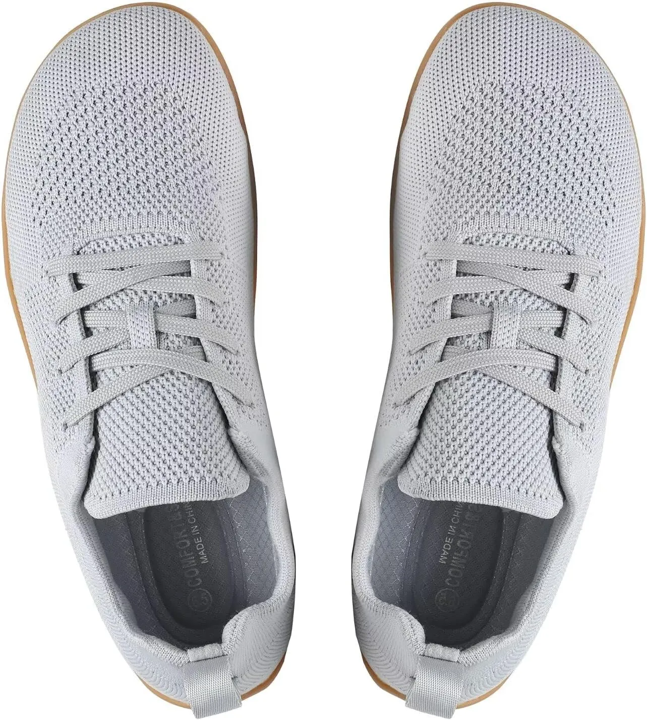 Women's Wide Toe Minimalist Barefoot Walking Shoes Breathable Casual Tennis Gym Athletic Sneakers