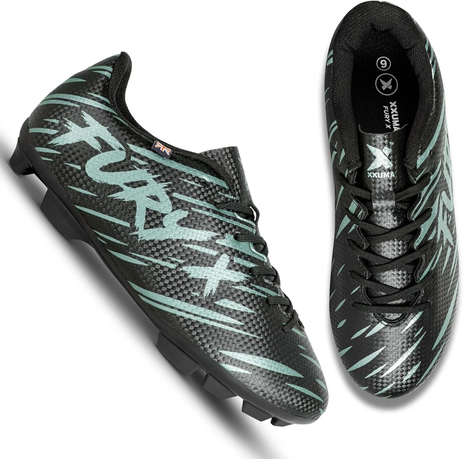 XXUMA Unisex Soccer Cleats Outdoor Lightweight High-Top Training Boots Ground Athletic Football Boots Soccer Shoes for Men/Women