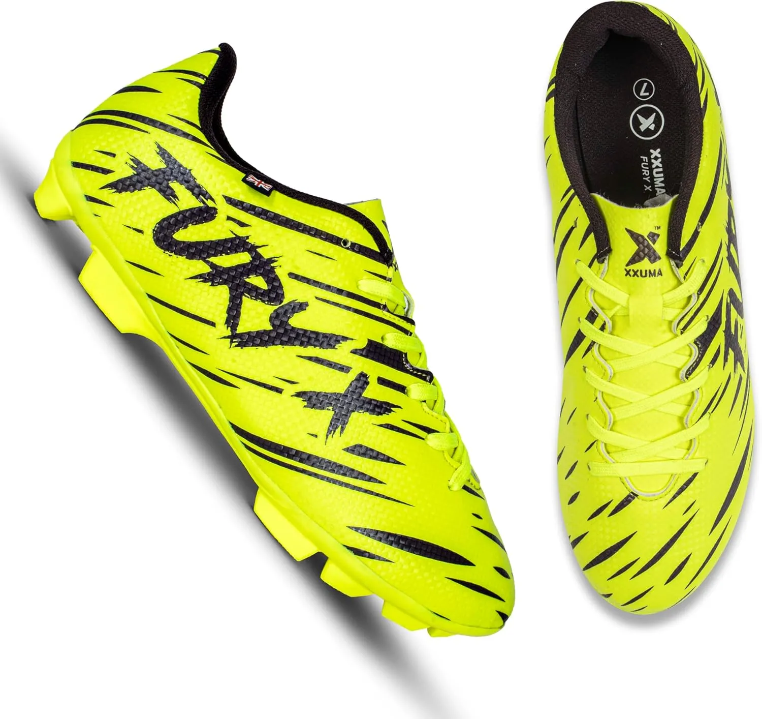 XXUMA Unisex Soccer Cleats Outdoor Lightweight High-Top Training Boots Ground Athletic Football Boots Soccer Shoes for Men/Women