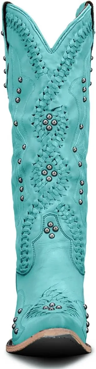 Yolkomo Cowboy Boots for Women Knee High Western Cowgirl Boots