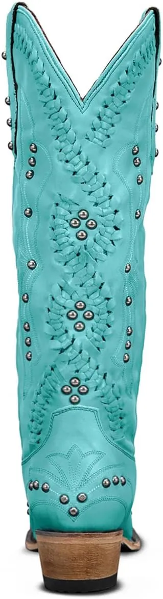Yolkomo Cowboy Boots for Women Knee High Western Cowgirl Boots